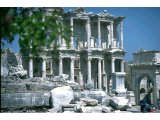 Ephesus - Celsus Library and Mazens, Mathridates Gate (on right)